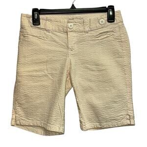 Grane Jeans Textured Yellow Seersucker Shorts Size 3 Women Casual Summer